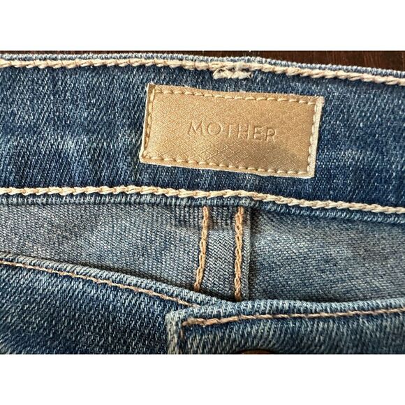 Mother Skinny Not Skinny Blue Skies Tomorrow Wash Jeans Size 27 - Picture 5 of 16